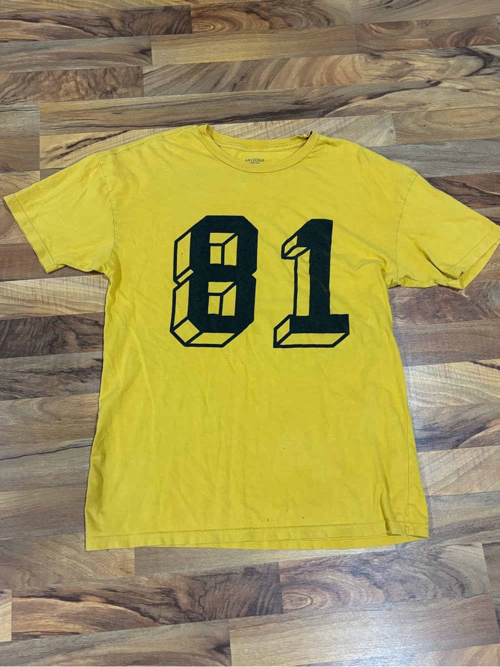 Men’s vintage graphic Arizona 81 yellow tee